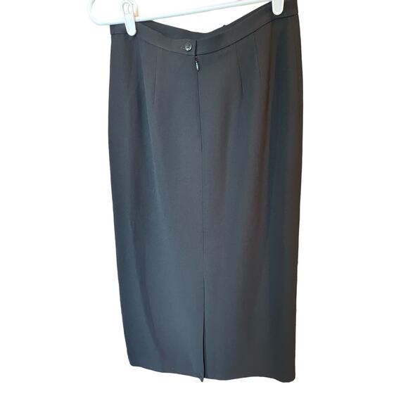 Collectibles Petite Sophisticate Black Midi Pencil Skirt size 10 - Picture 2 of 7